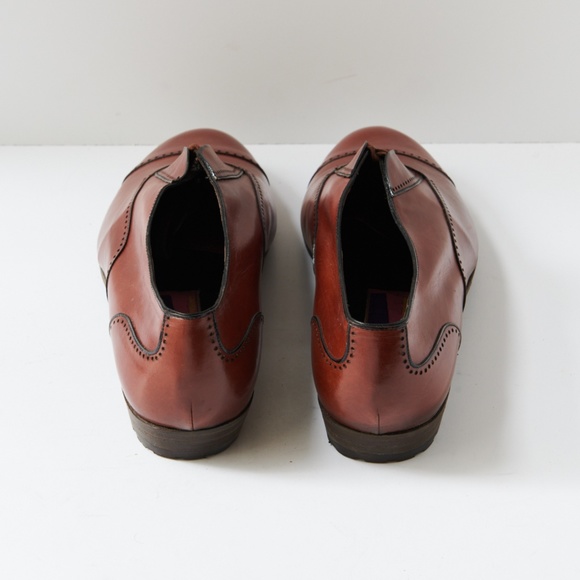 80s - SUSAN BENNIS - WARREN EDWARDS - Shoes - Men\'s - 10 - Brown Leather